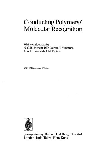 Conducting Polymers / Molecular Recognition