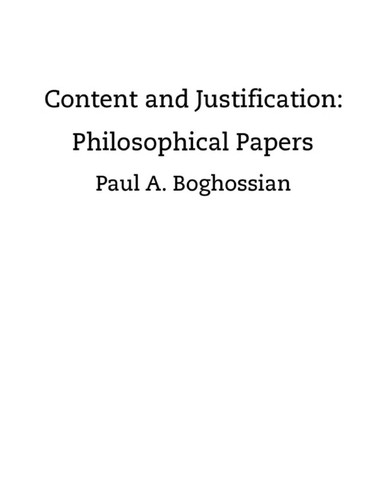 Content and justification