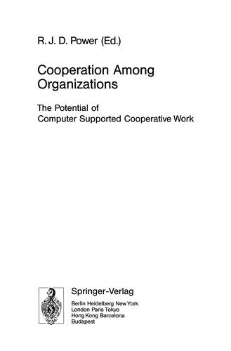 Cooperation Among Organizations