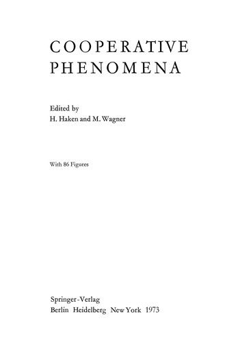 Cooperative Phenomena