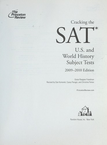 Cracking the SAT