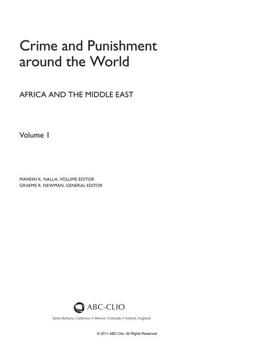 Crime and punishment around the world
