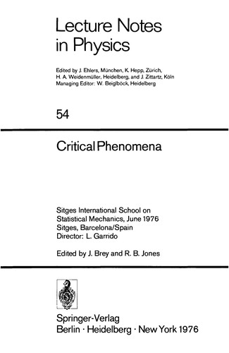 Critical phenomena