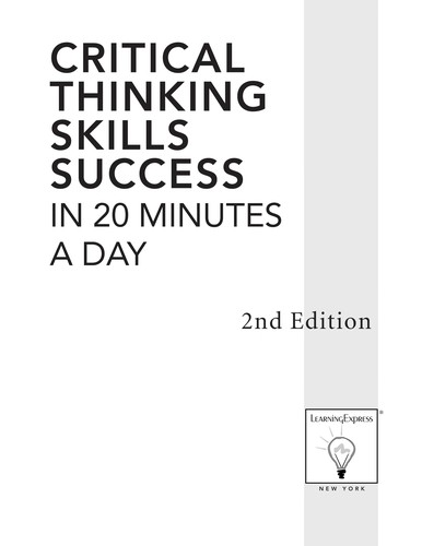 Reasoning skills success in 20 minutes a day