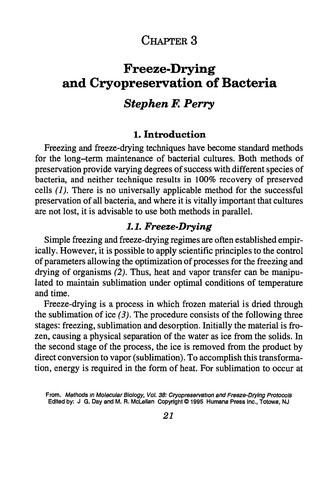 Cryopreservation and freeze-drying protocols