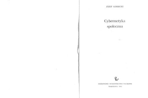 Cybernetyka społeczna