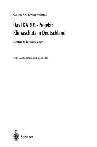 Das IKARUS-Projekt: Klimaschutz in Deutschland