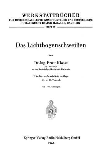Das Lichtbogenschweißen