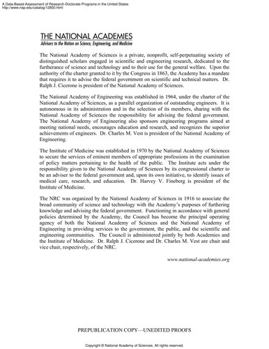 A data-based assessment of research-doctorate programs in the United States
