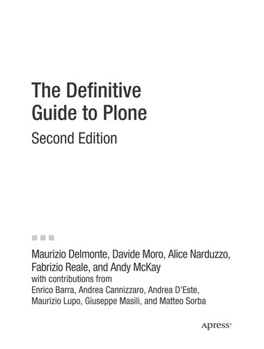 The Definitive Guide to Plone