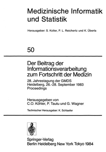 Der Beitrag der Informationsverarbeitung zum Fortschritt der Medizin