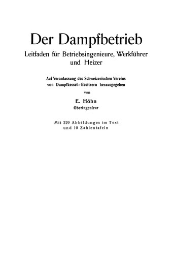 Der Dampfbetrieb