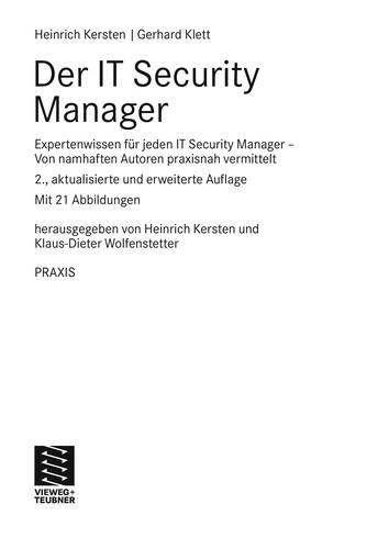Der IT Security Manager