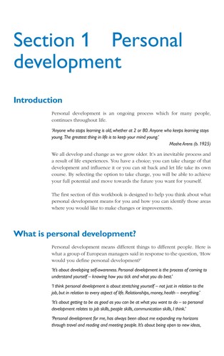 Developing Personal Potential CMIOLP