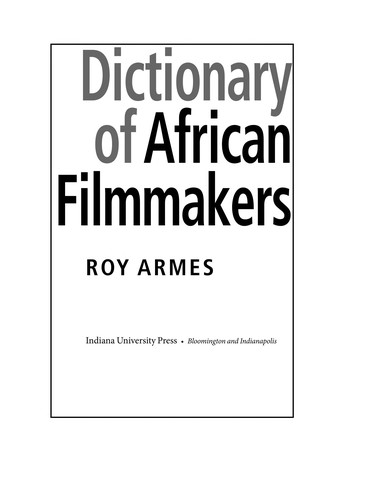 Dictionary of African Filmmakers