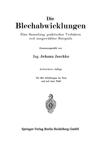 Die Blechabwicklungen