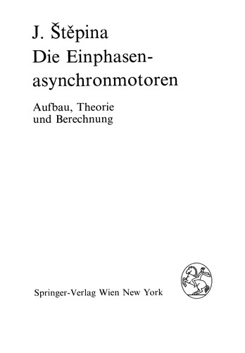 Die Einphasenasynchronmotoren