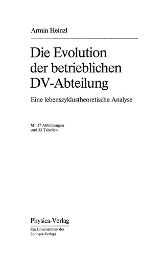 Die Evolution der betrieblichen DV-Abteilung