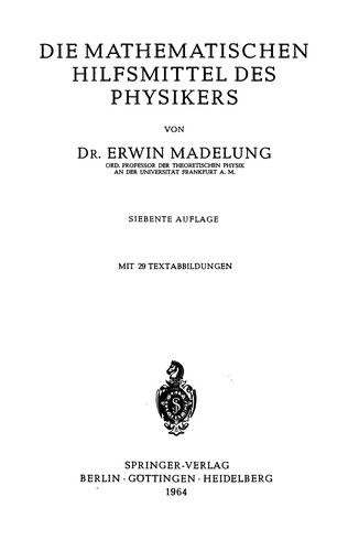 Die mathematischen Hilfsmittel des Physikers