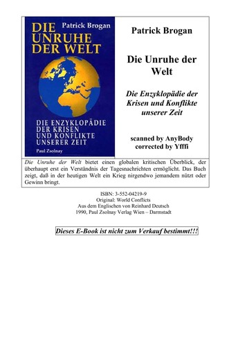 Die Unruhe der Welt