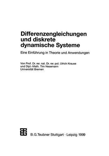 Differenzengleichungen und diskrete dynamische Systeme