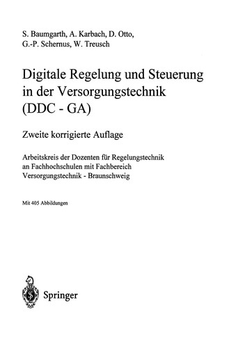 Digitale Regelung und Steuerung in der Versorgungstechnik (DDC - GA)