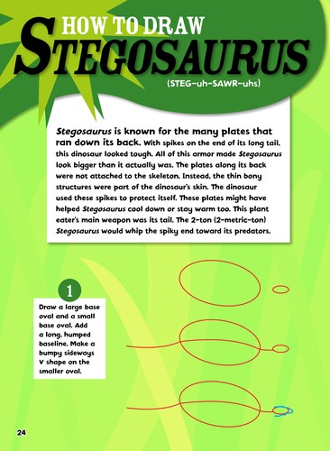 Dinosaurs and other prehistoric creatures you can draw