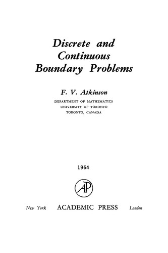Discrete and continuous boundary problems