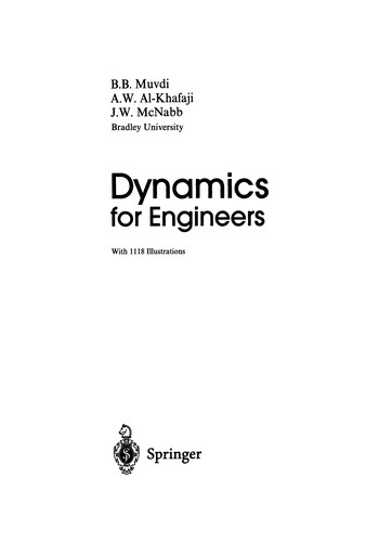 Dynamics for Engineers