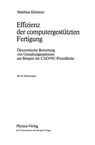 Effizienz der computergestützten Fertigung