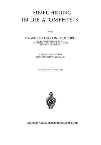 Einführung in die Atomphysik