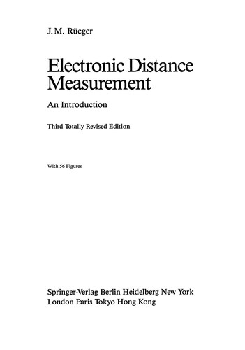Electronic Distance Measurement