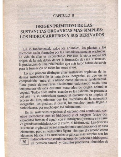 El origen de la vida