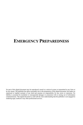 Emergency preparedness / Paul V. Creighton, Ed