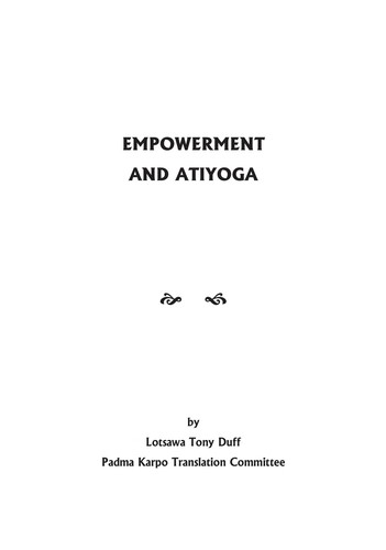 Empowerment and atiyoga