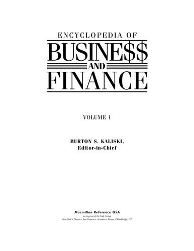 Encyclopedia of busine$$ and finance