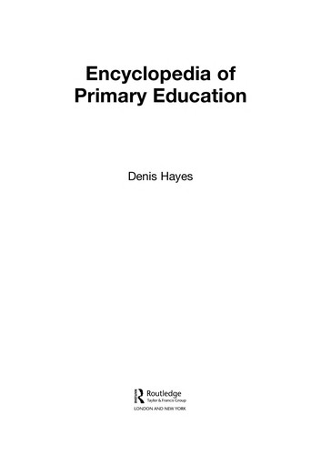 Encyclopedia of primary education