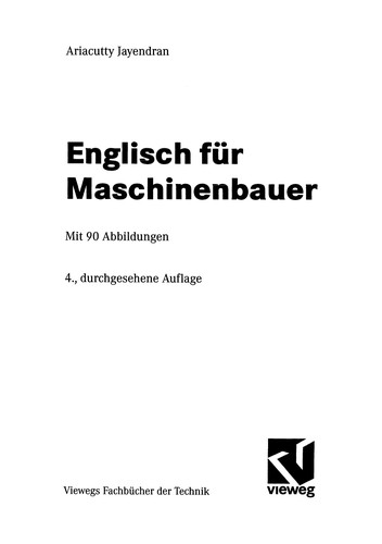 Englisch für Maschinenbauer