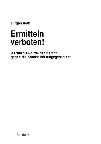 Ermitteln verboten!