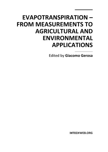Evapotranspiration