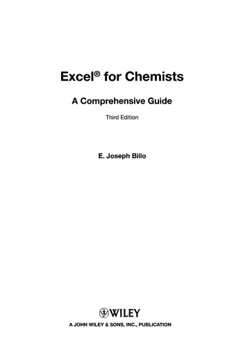 Excel for chemists