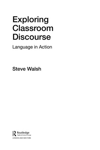 Exploring classroom discourse