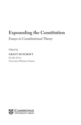 Expounding the constitution