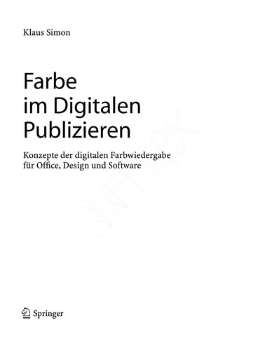 Farbe Im Digitalen Publizieren