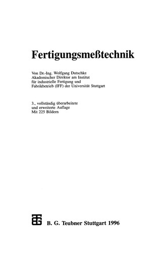 Fertigungsmeßtechnik