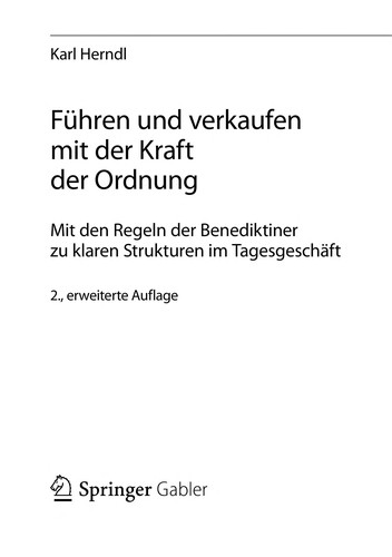 Fuhren Und Verkaufen Mit Der Kraft Der Ordnung