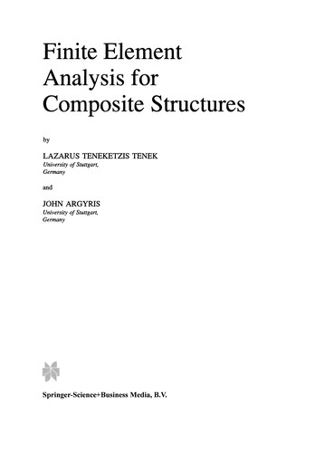 Finite Element Analysis for Composite Structures