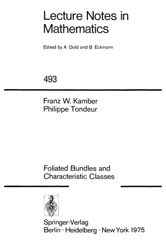 Foliated bundles and characteristic classes
