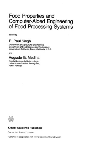 Food Properties and Computer-Aided Engineering of Food Processing Systems