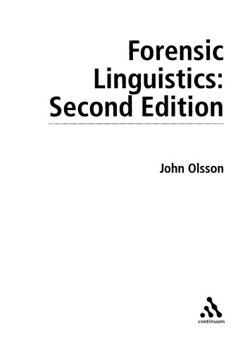 Forensic linguistics